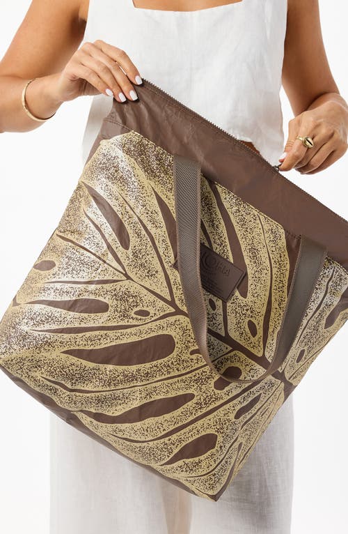 Aloha Collection Day Tripper Deliciosa Water Restitant Tote In Brown