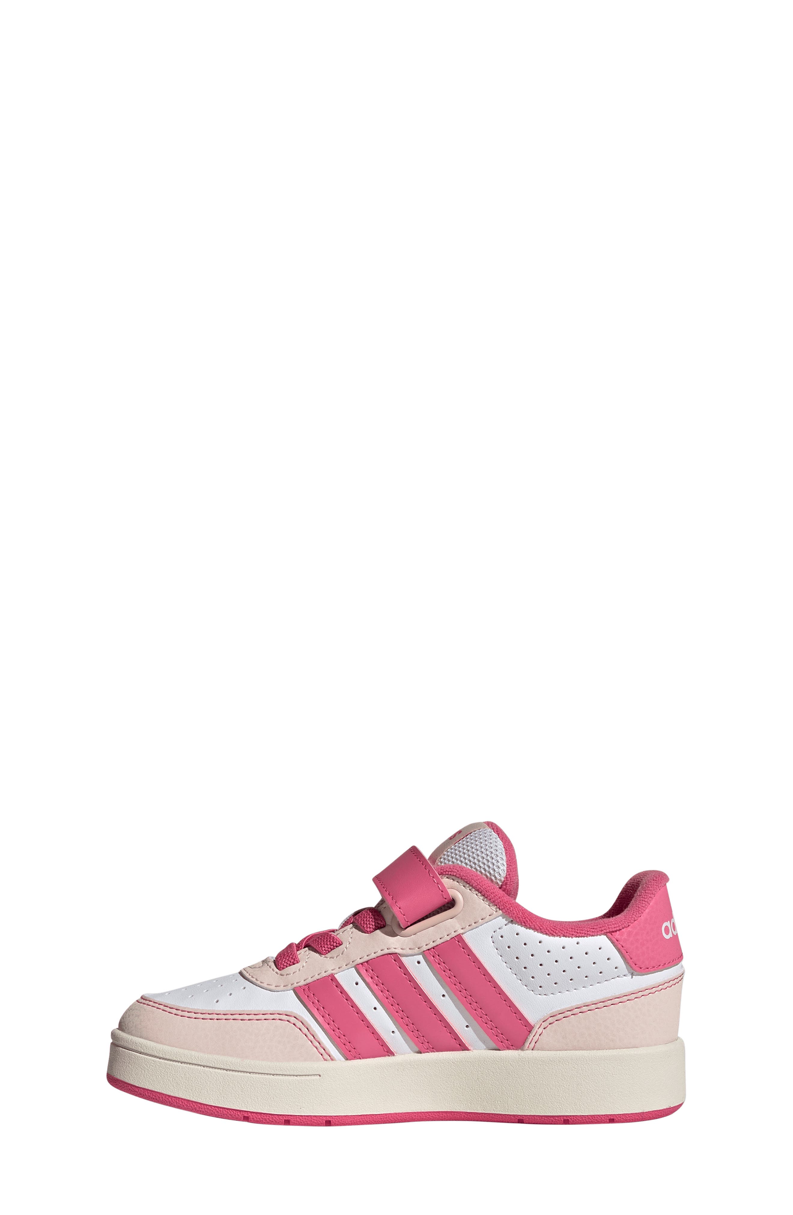adidas Kids' Breakbase Sneaker, Alternate, color, White/ Pink Fusion/ Quartz