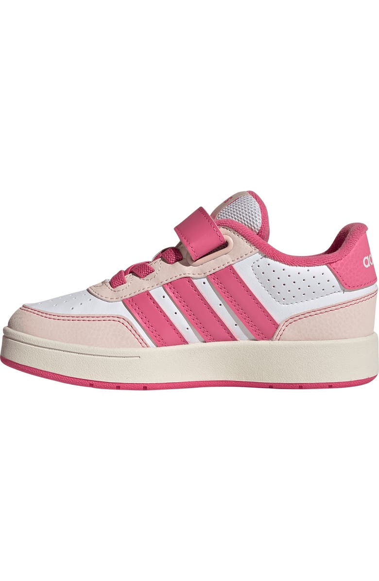 adidas Kids' Breakbase Sneaker, Alternate, color, White/ Pink Fusion/ Quartz