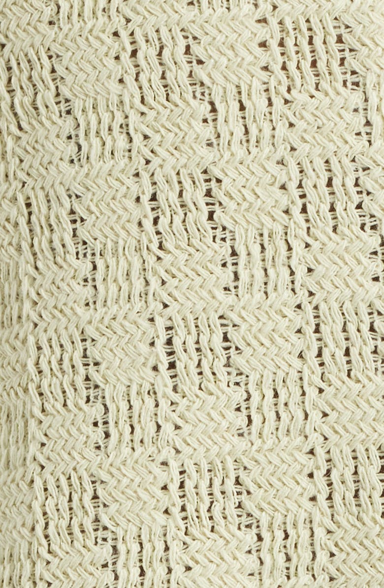 RIZORT Gregory Basket Weave Knit Camp Shirt, Alternate, color, Green