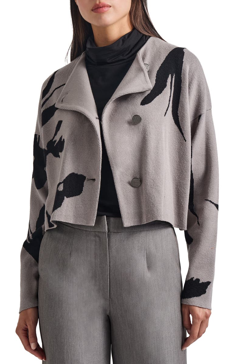 Misook Crop Knit Jacket, Main, color, 