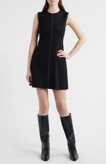 Irene Contrast Embroidery Minidress