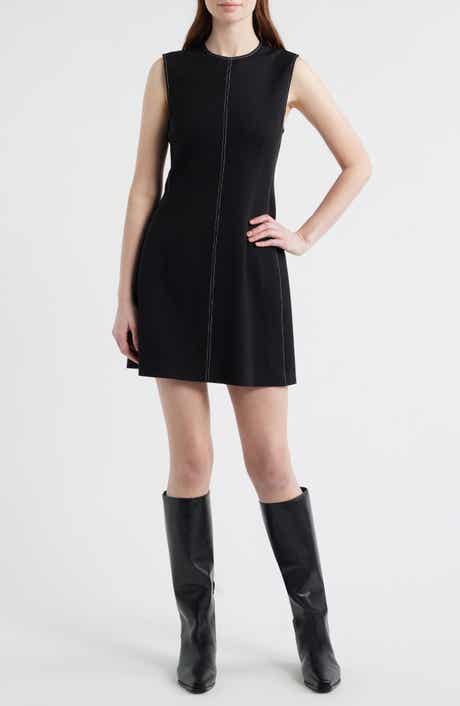 Irene Contrast Embroidery Minidress