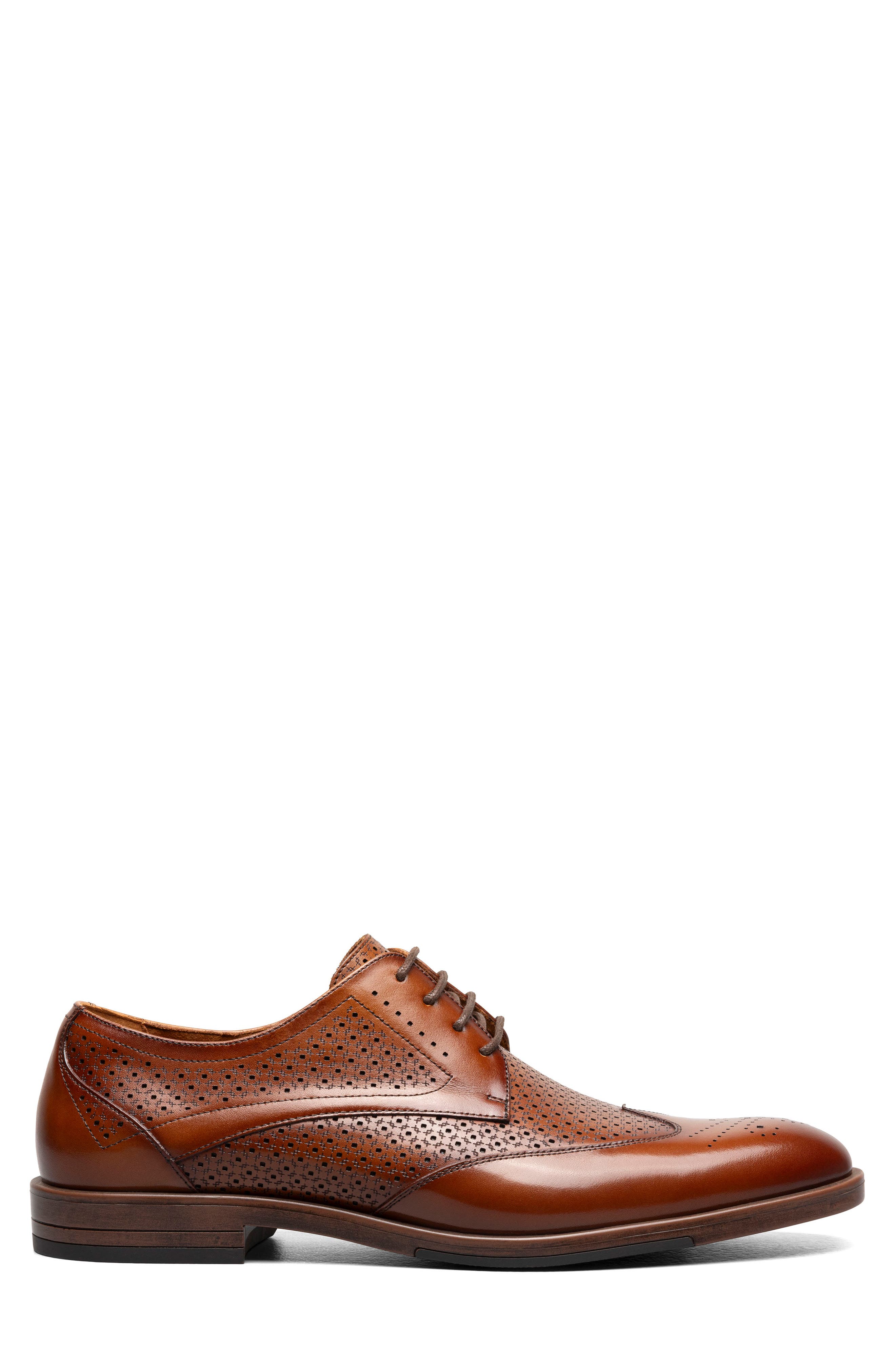 Stacy Adams Asher Wingtip Derby, Alternate, color, Cognac