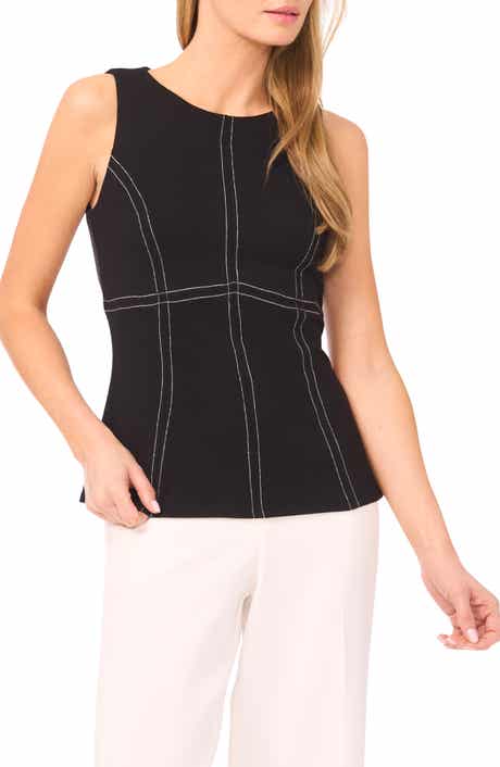 Jewel Neck Ponte Tank