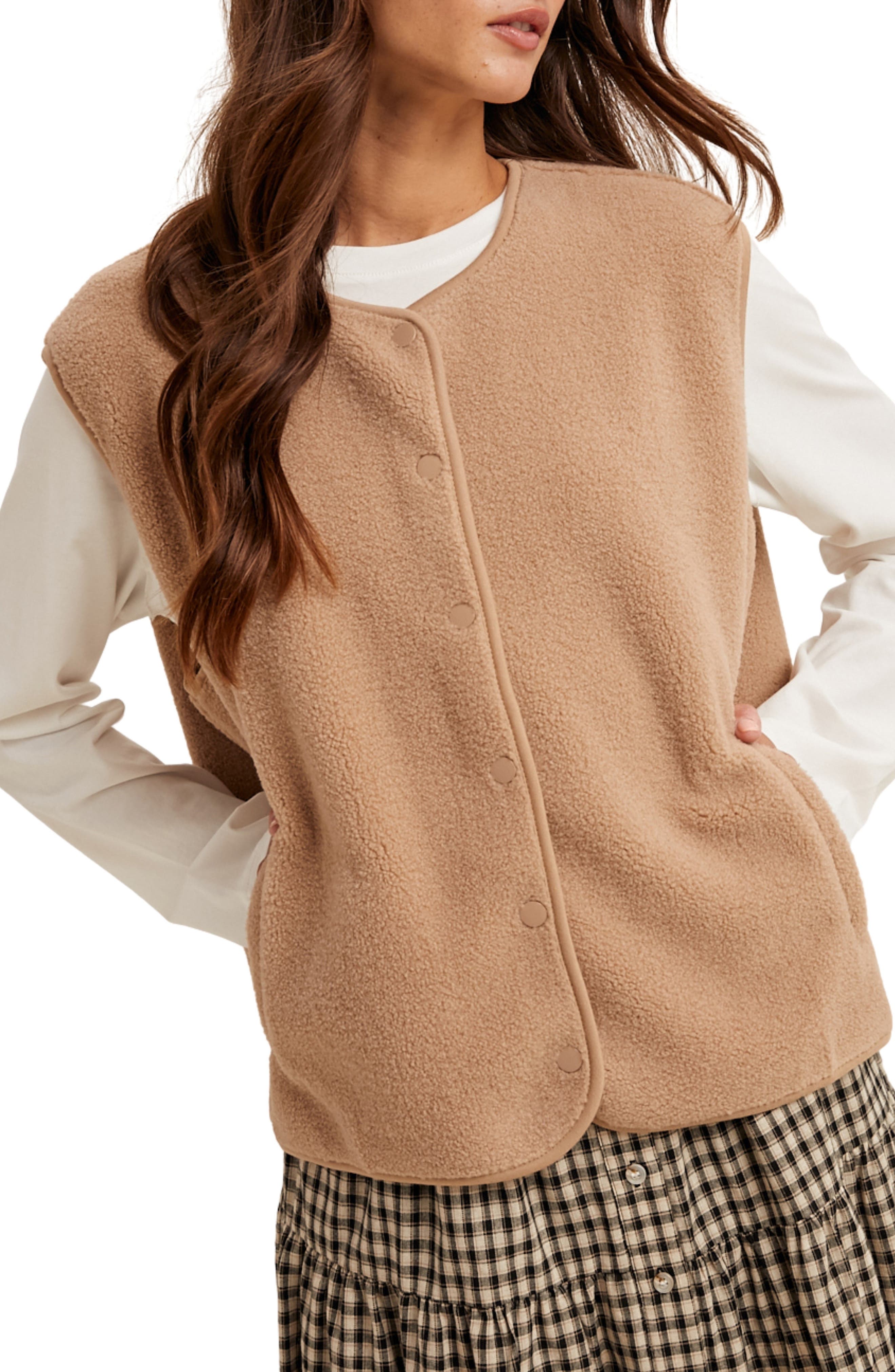 Faux Shearling Vest