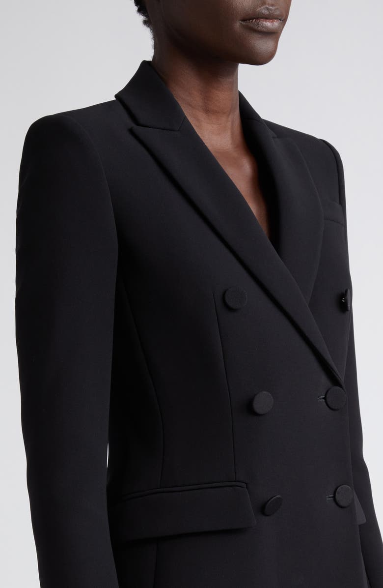 Altuzarra Indiana Double Breasted Twill Blazer, Alternate, color, 000001 Black