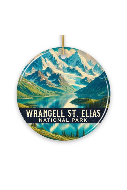 Wrangell St Elias Glacial Lake Ornament