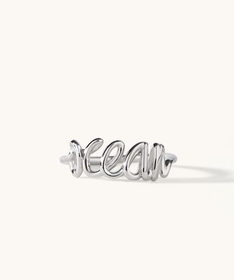 The Ocean Script Ring