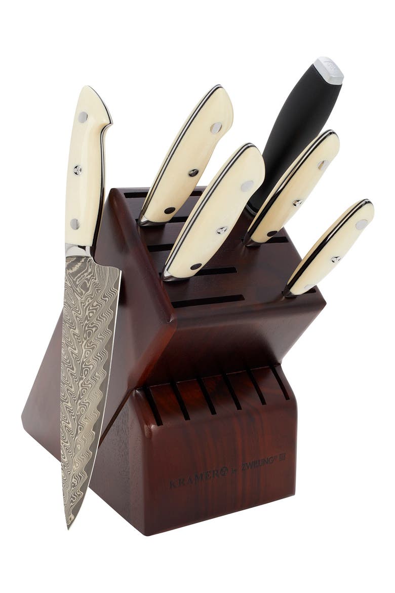Bob Kramer Cumulus 7-Piece Knife Block Set, Main, color, WHITE