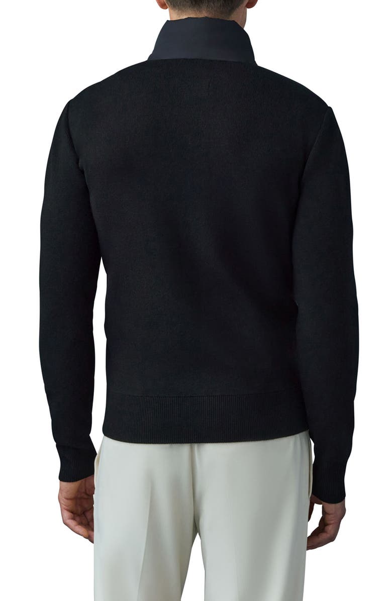 Mackage Haney City Water Resistant 800 Fill Down Hybrid Jacket, Alternate, color, Black