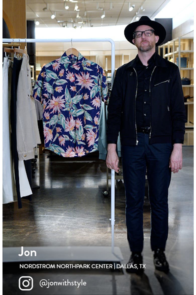 Floral Seersucker Short Sleeve Button-Down Shirt video