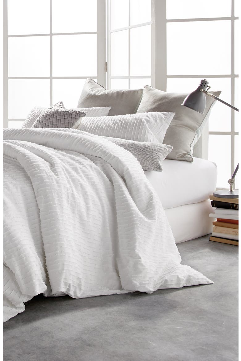 Refresh Cotton Duvet Cover, Alternate, color, WHITE