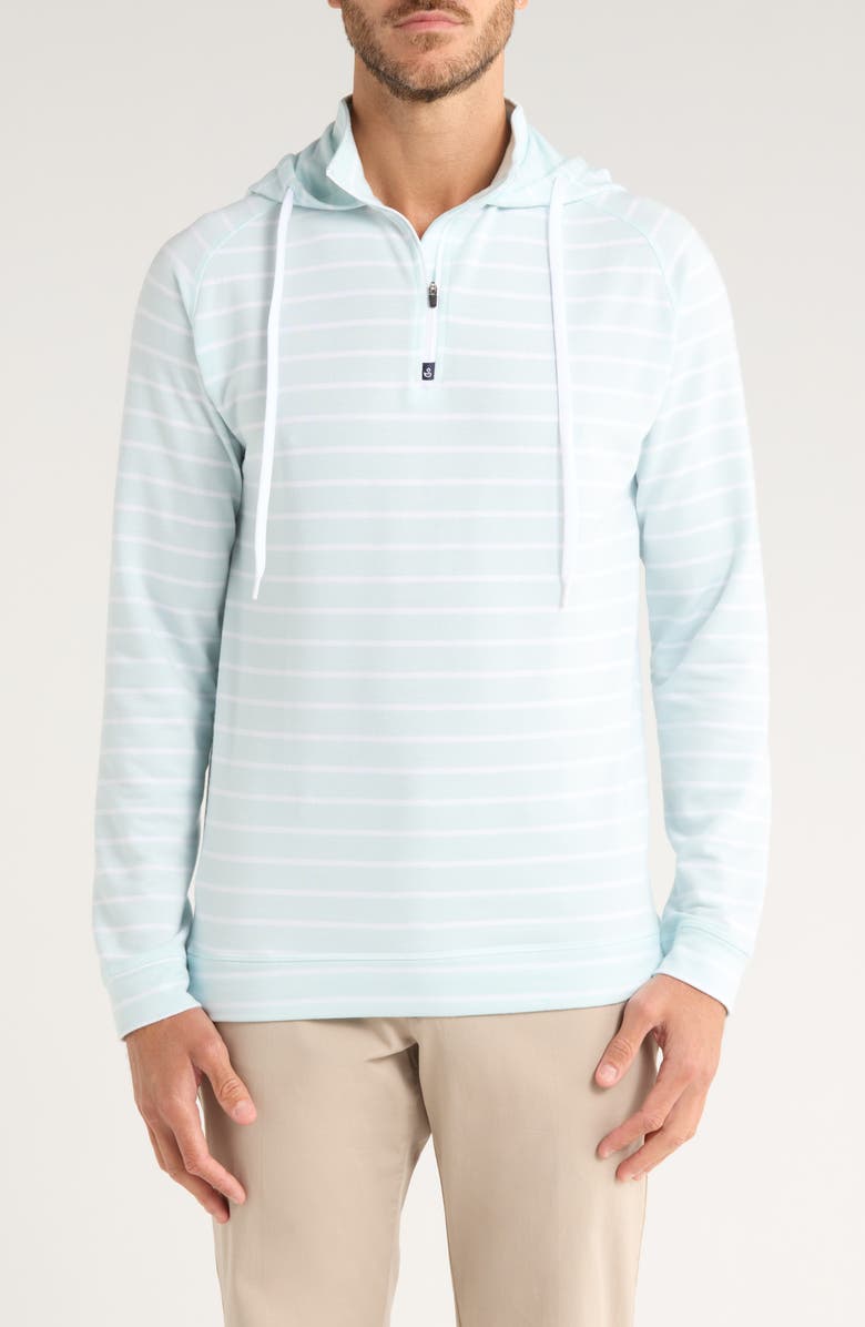 Swannies Dalton Quarter Zip Hoodie, Main, color, Blue-Hze