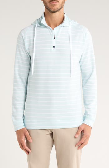 Swannies Dalton Quarter Zip Hoodie In Blue