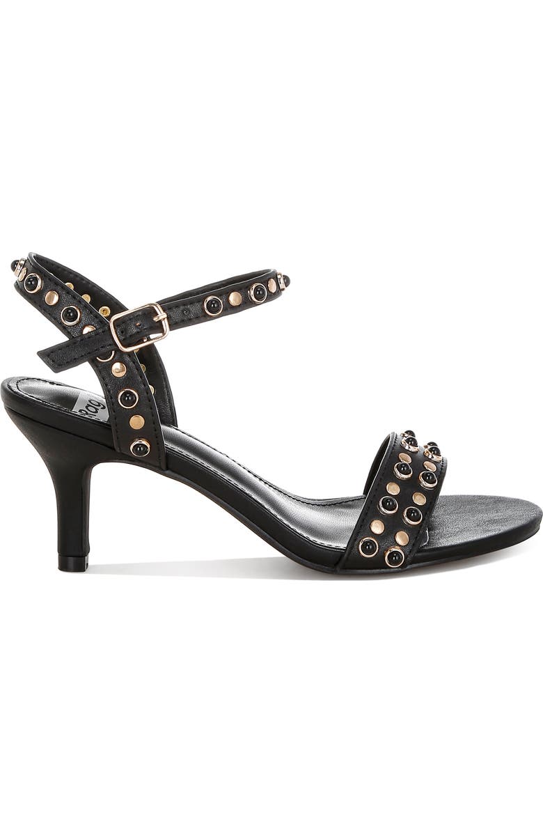 Rag & Co Nidara Studded Sandal, Alternate, color, Black