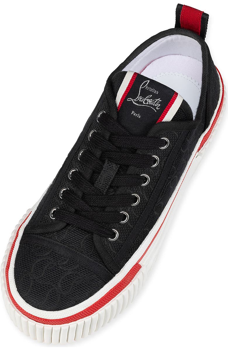 Christian Louboutin Super Pedro Platform Sneaker, Alternate, color, Black