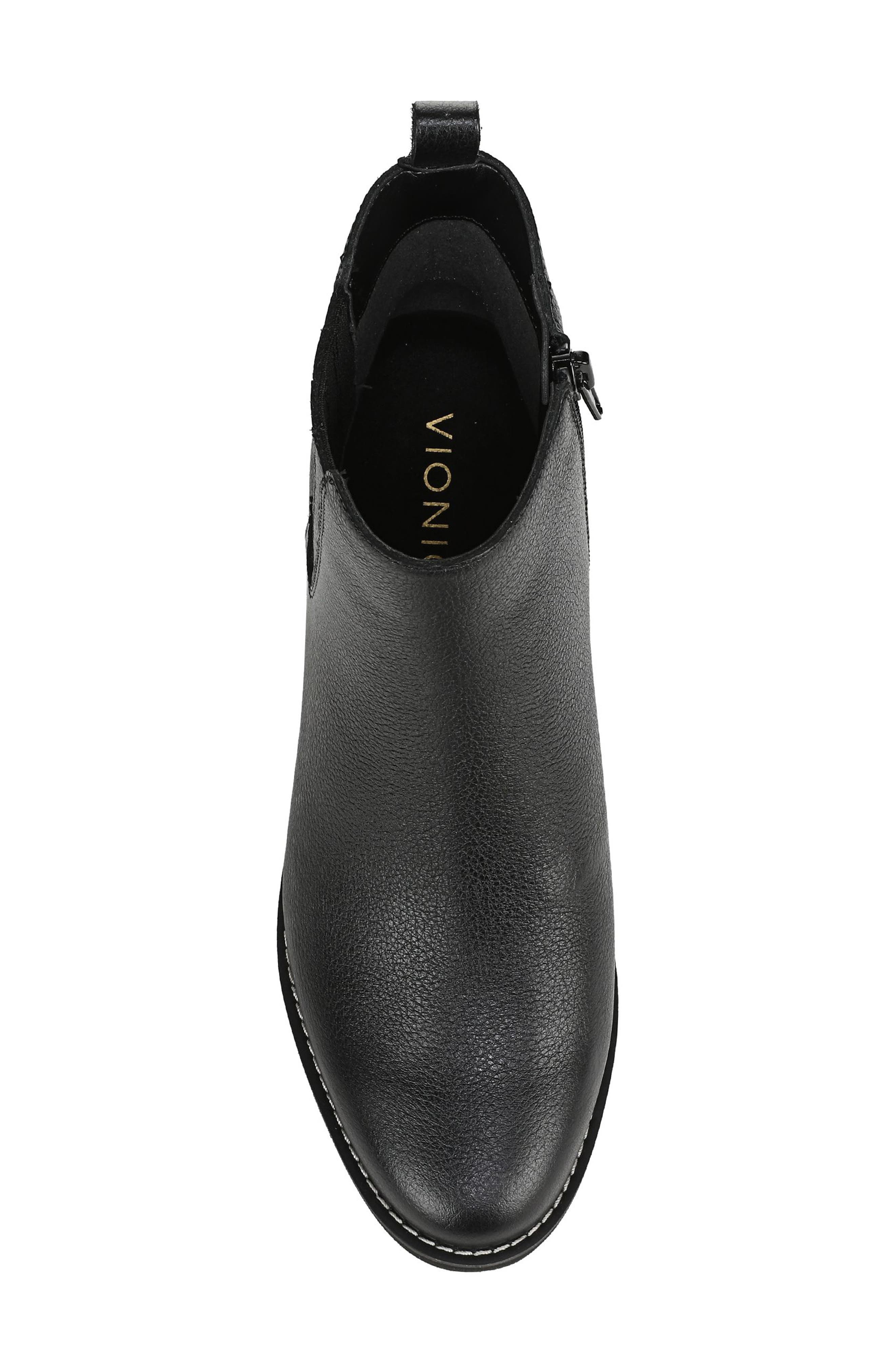 Vionic Aria 2.0 Platform Wedge Bootie, Alternate, color, Black