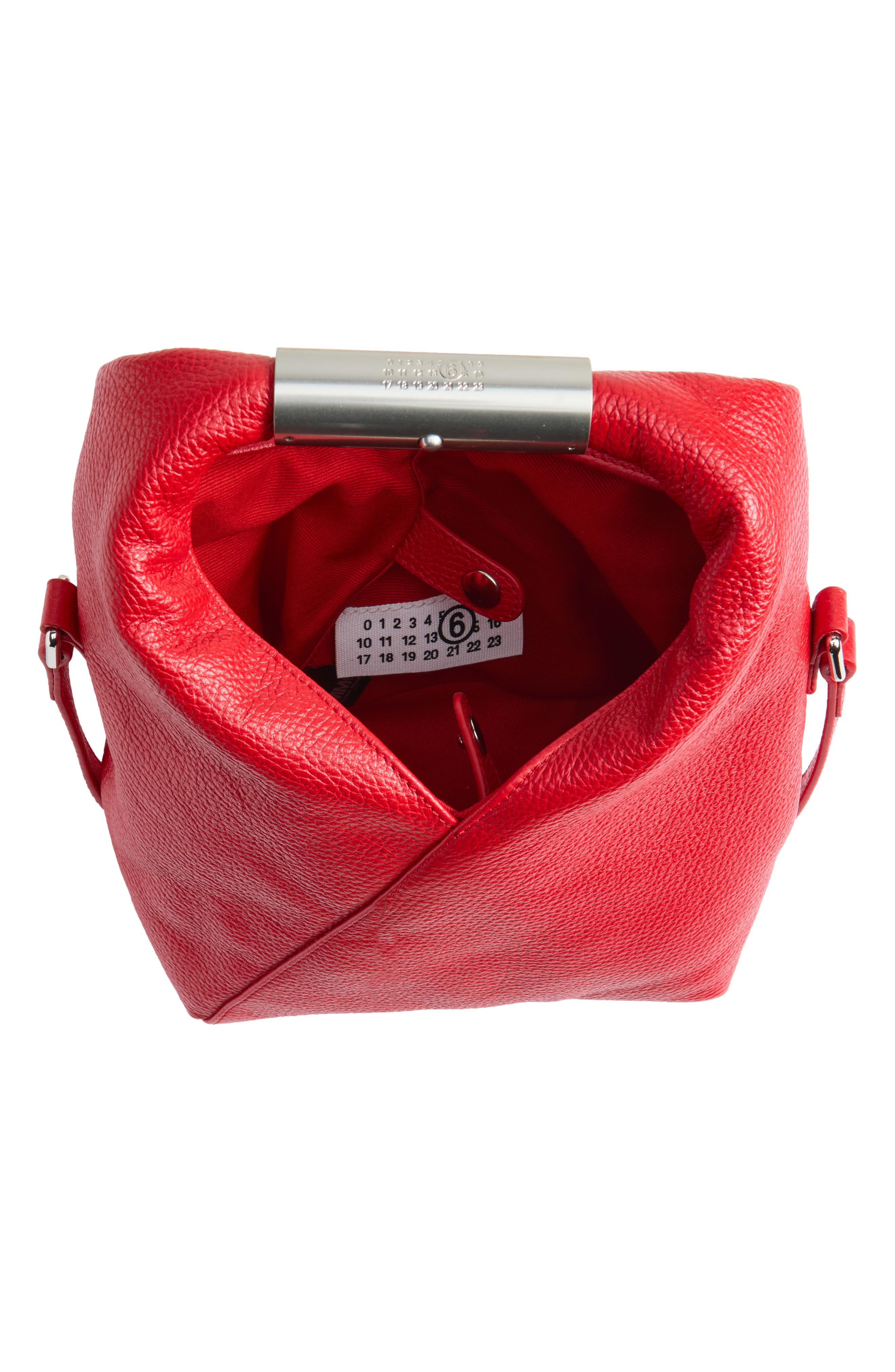 Small Japanese Jewel Handle Bag, Alternate, color, BARBADOS CHERRY