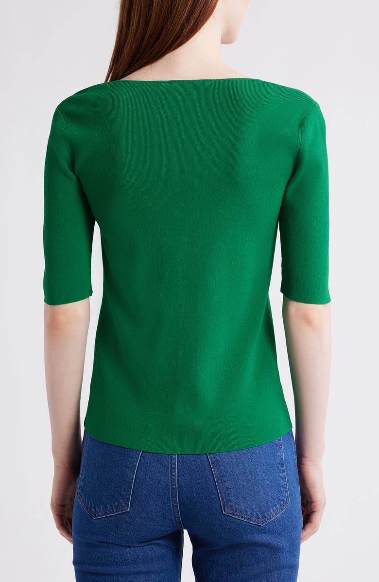 Elie Tahari Sweetheart Neck Sweater, Alternate, color, 