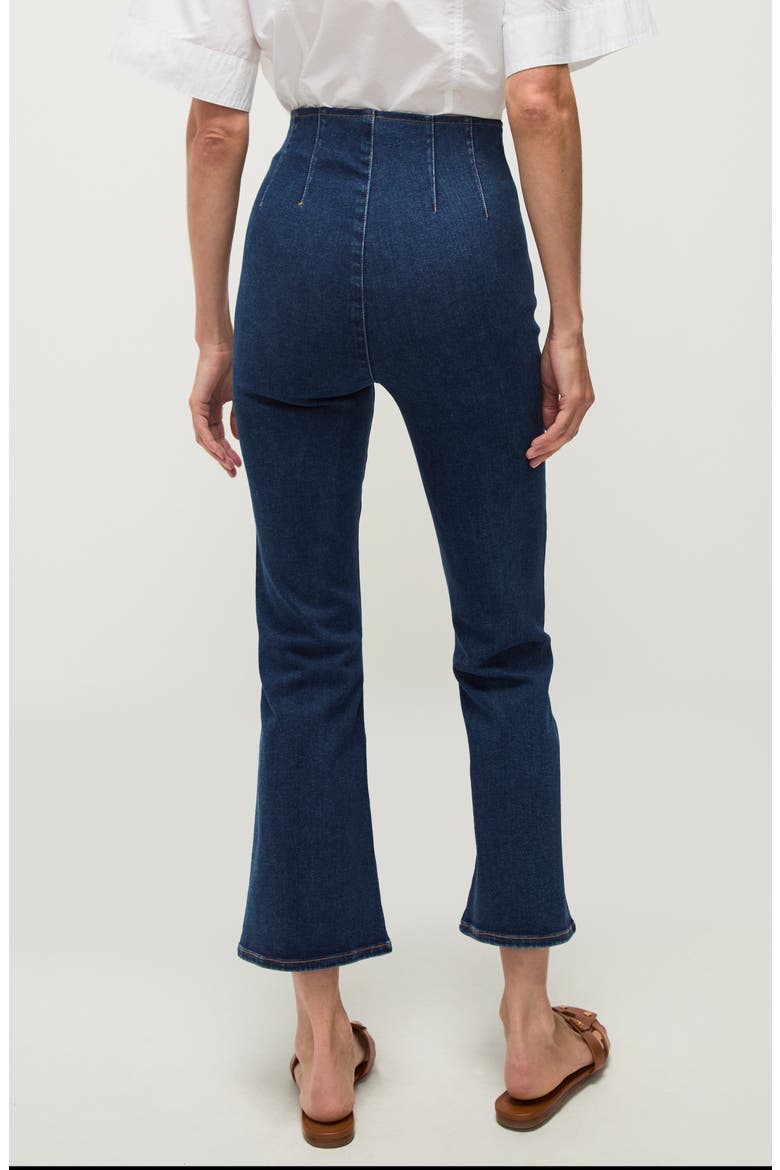 Carson Off-Duty High Waist Ankle Flare Jeans, Alternate, color, BRIGHT BLUE