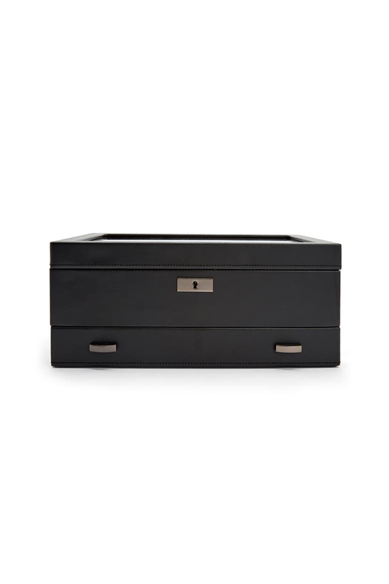 Axis 10 Piece Watch Box with Drawer, Main, color, Powder Coat