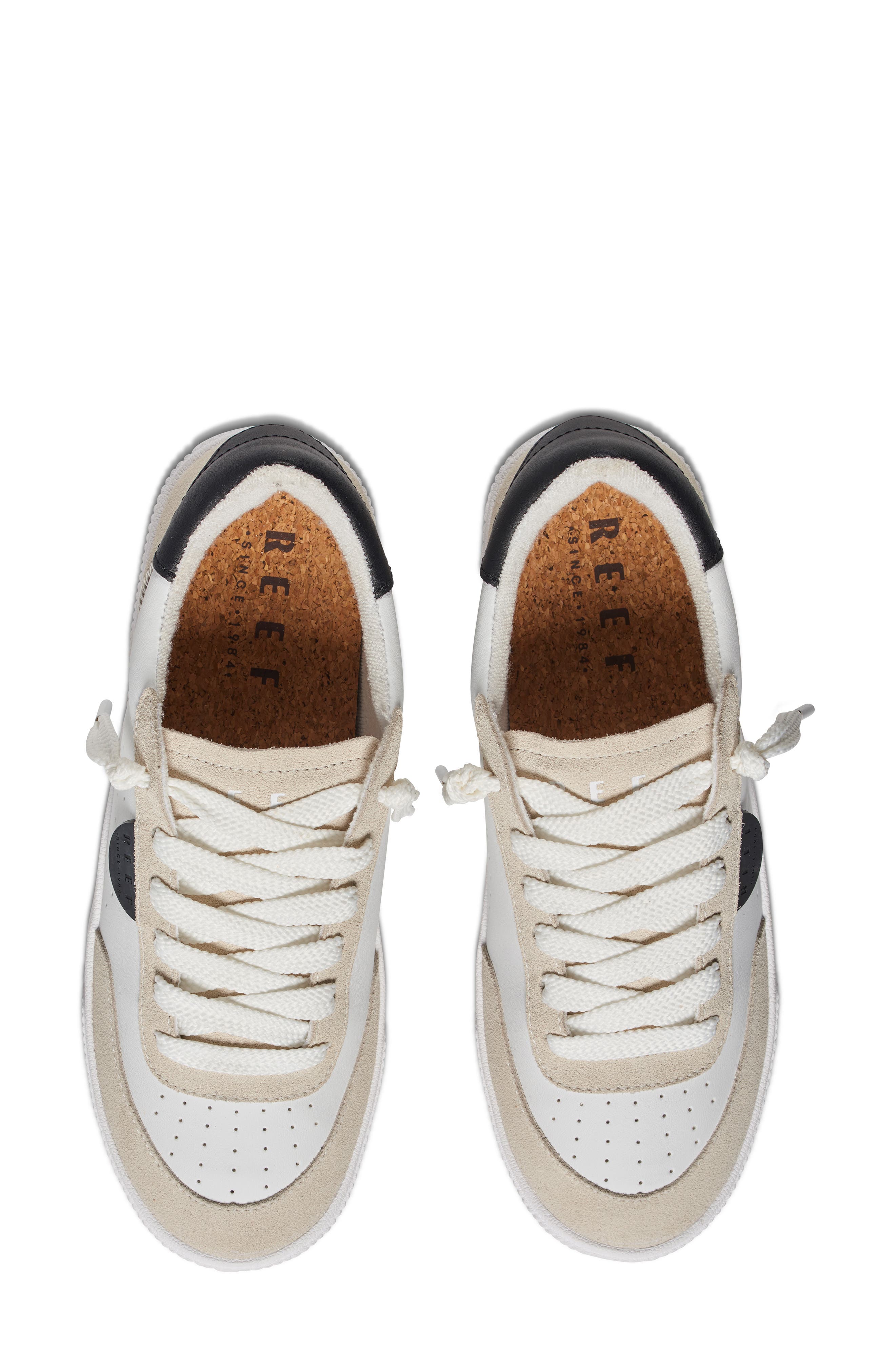 Lay Day Seas Sneaker, Alternate, color, WHITE/ BLACK LESE
