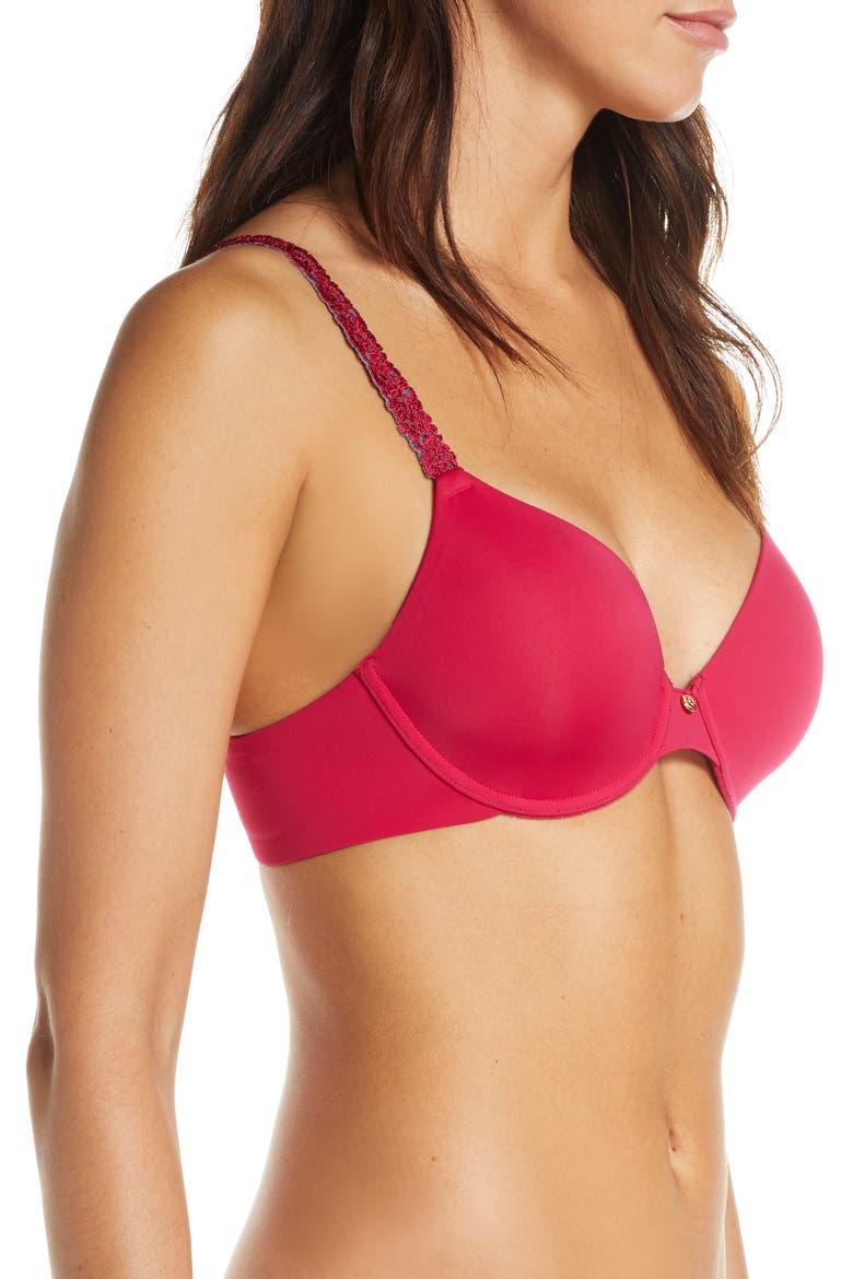 Rose Dream Custom Coverage Underwire Bra, Alternate, color, VINTAGE ROSE/ GRAPHITE