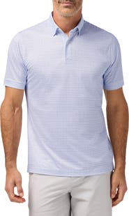 Mizzen+Main Halyard Trim Fit Dot Stripe Performance Polo