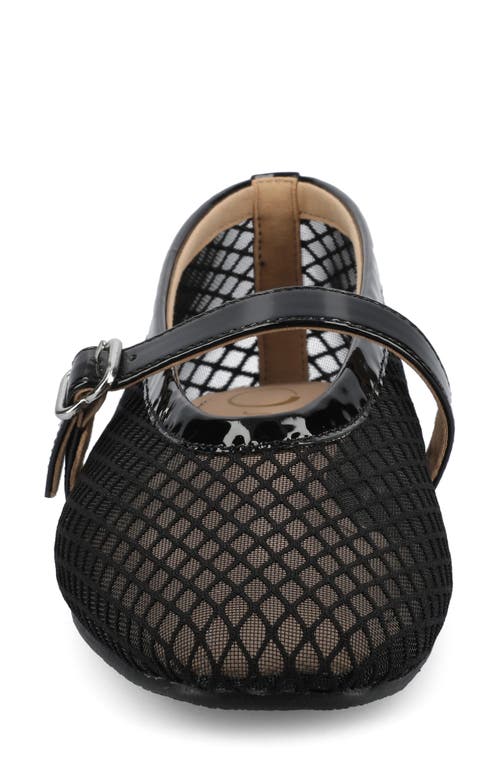 Journee Collection Casha Mesh Mary Jane Flat In Black Casha