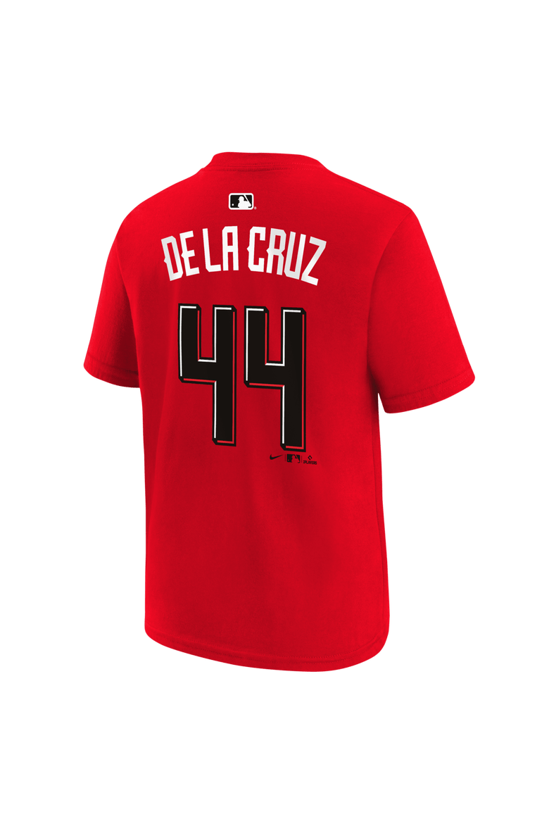 Youth Nike Elly De La Cruz Red Cincinnati Reds 2026 City Connect Name & Number T-Shirt, Alternate, color, Red