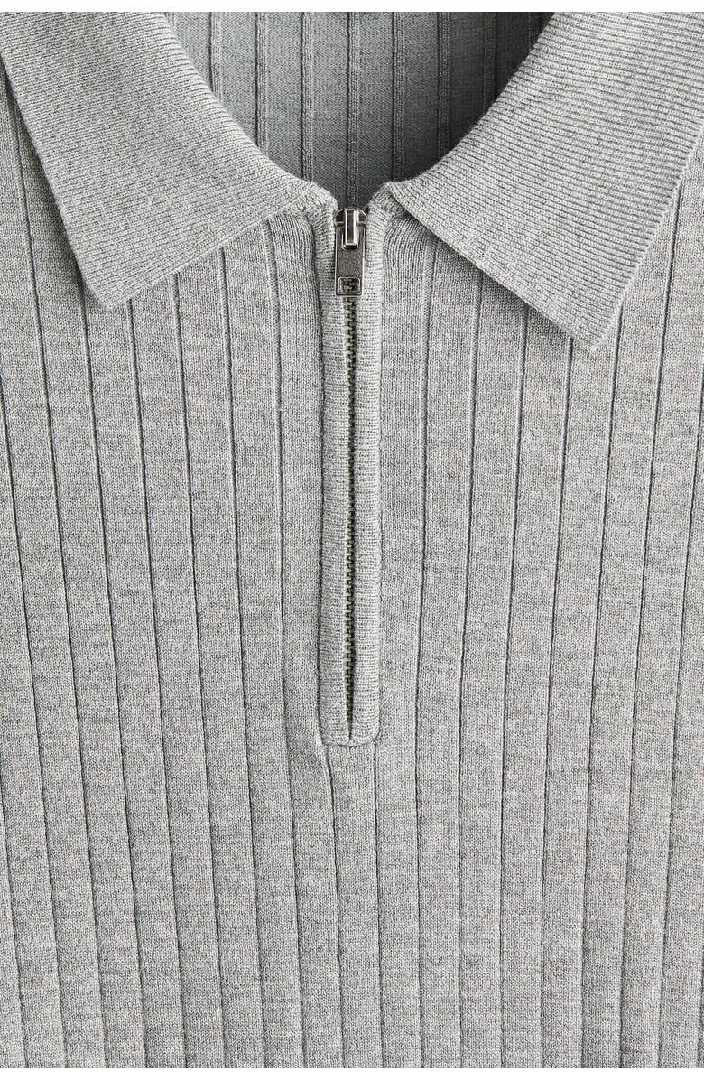 H&M Slim Fit Polo Shirt, Alternate, color, Gray