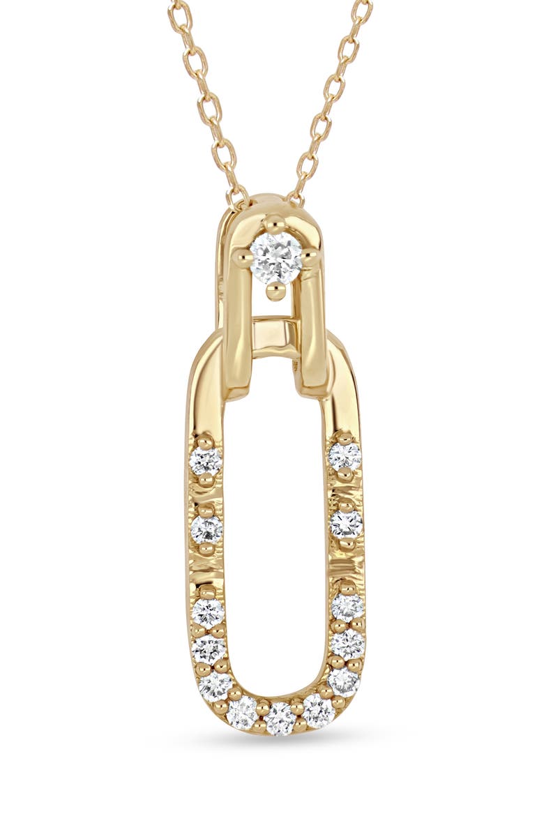 Solstice 18K Gold Diamond Pendant Necklace, Alternate, color, 18KY