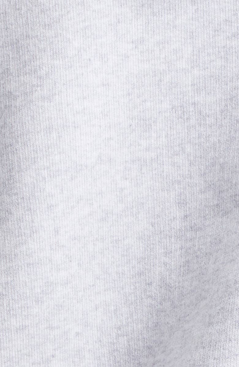 Jacquemus The Corto Logo Embroidered Cotton Fleece Hoodie, Alternate, color, Uni Club Grey