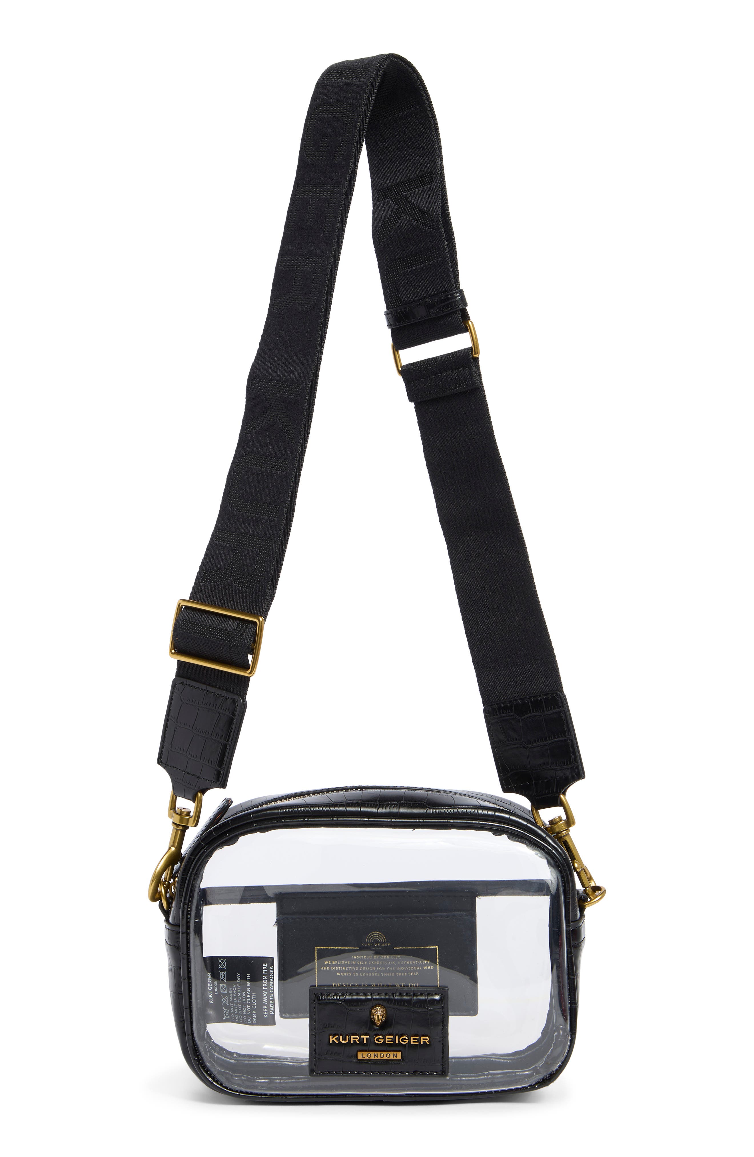Chiswick Vinyl Camera Bag, Alternate, color, CHARCOAL