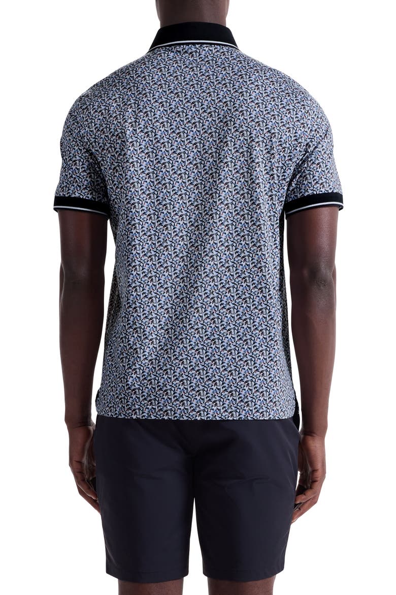 Vance OoohCotton® Geo Print Polo, Alternate, color, ZINC