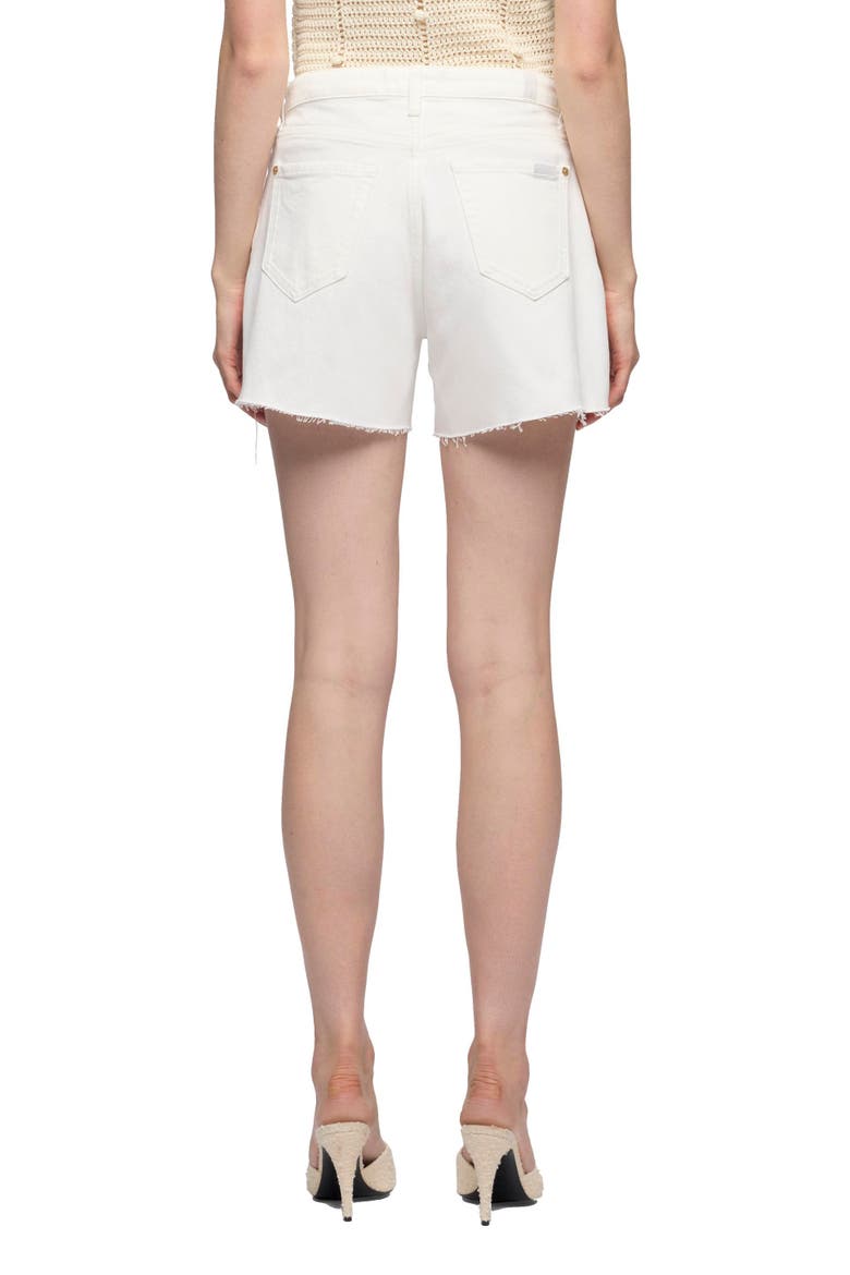 Monroe Long High Waist Denim Cutoff Shorts, Alternate, color, MILKYWAY