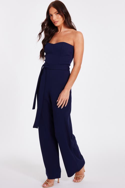 Quiz Scuba Crepe Bandeau Jumpsuit