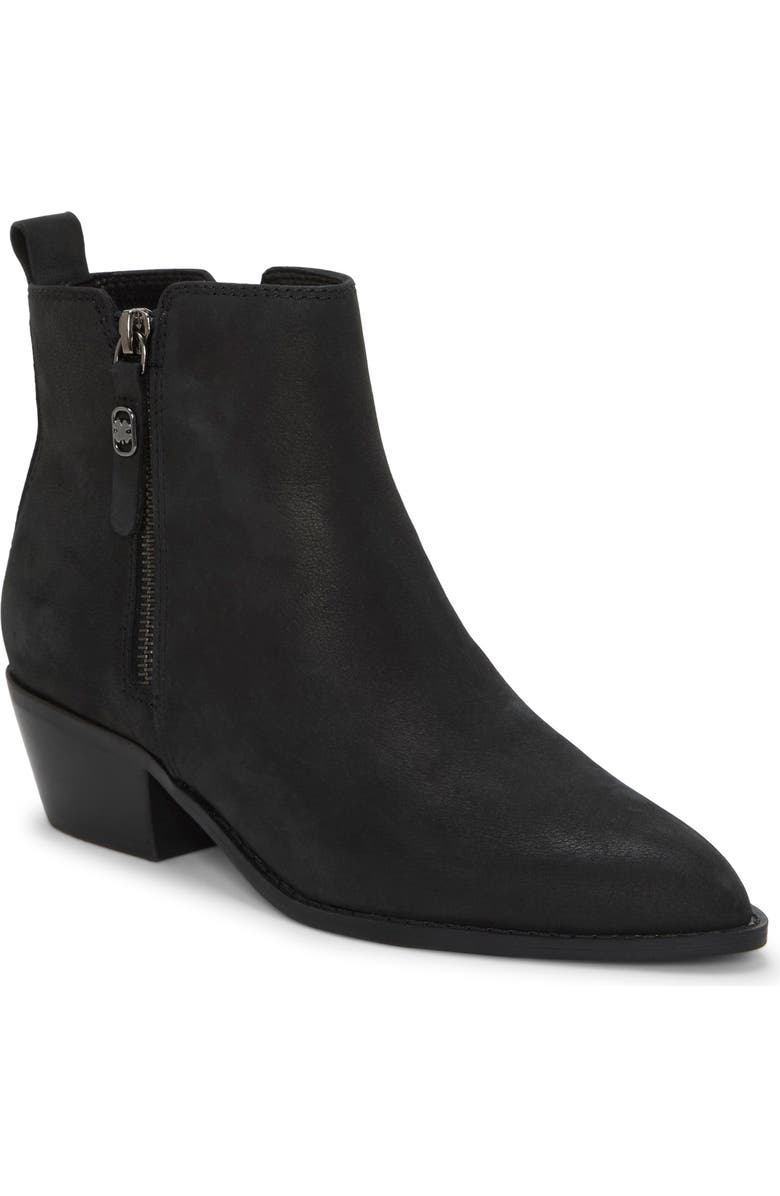 Lucky Brand Ailein Pointed Toe Bootie, Main, color, Black Angora Nubuck