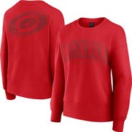 FANATICS Women's Fanatics Red Carolina Hurricanes Elements Flow Pullover Sweatshirt