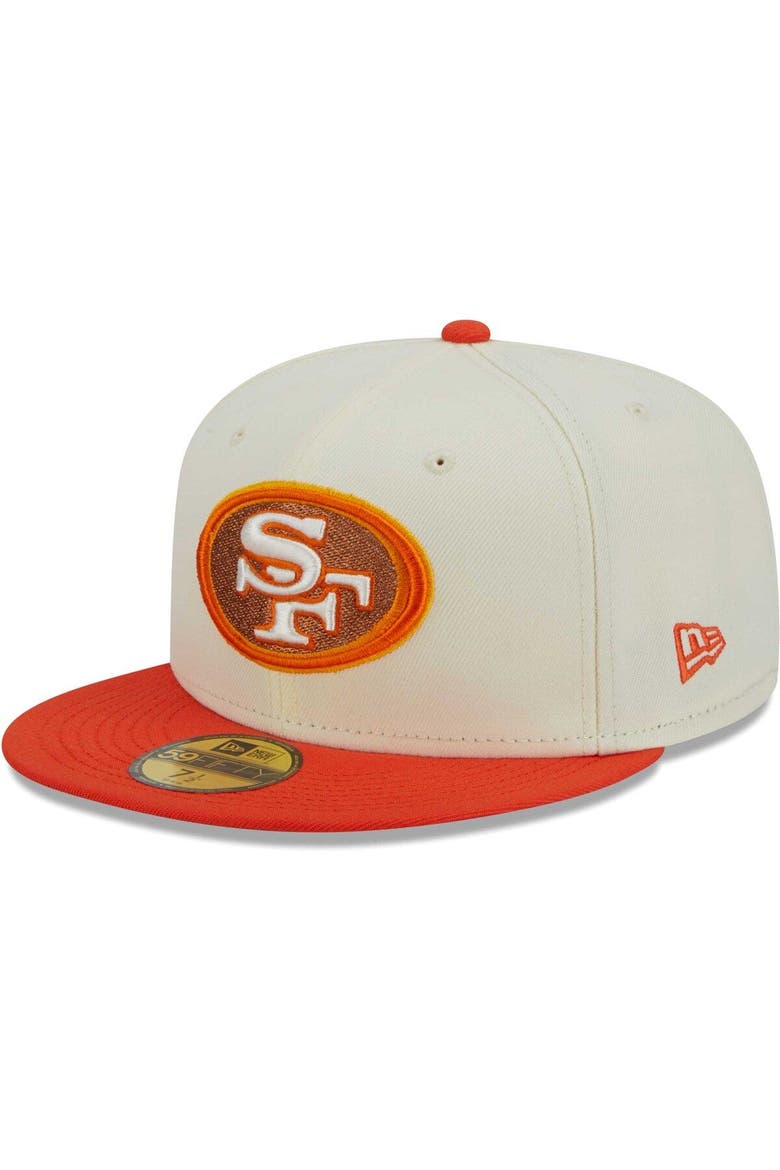 Men's New Era Cream/Scarlet San Francisco 49ers City Icon 59FIFTY Fitted Hat, Alternate, color, Cream