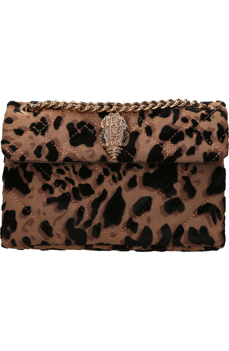 Kurt Geiger London Mini Kensington Leopard Print Convertible Crossbody Bag, Main, color,