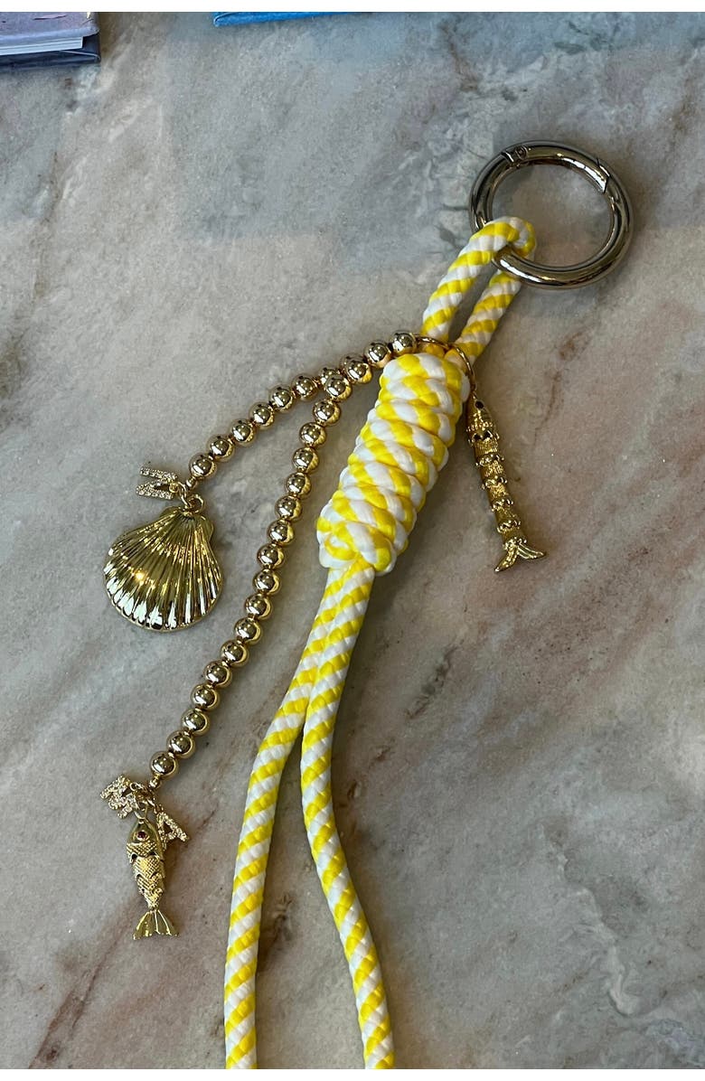 Alexa Leigh Paracord Bag charm, Alternate, color, Yellow Gold