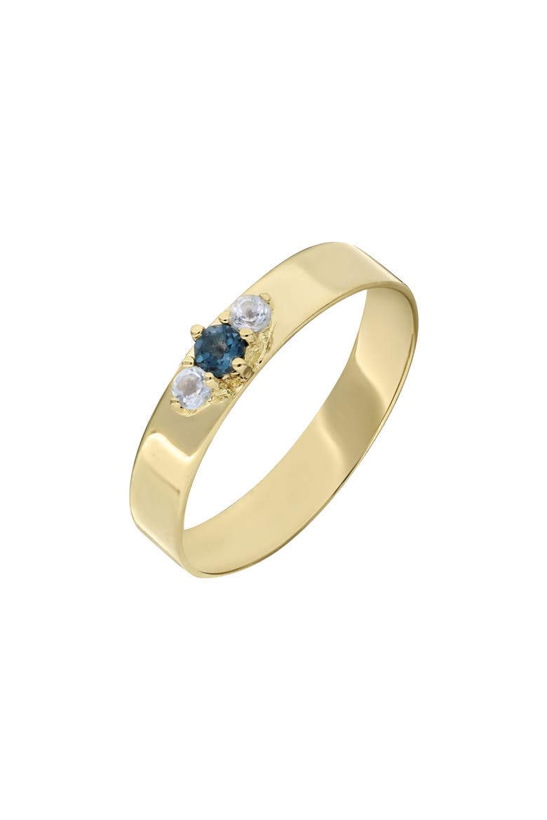 Color 14K Gold Oval Pendant Ring, Main, color, 14K YELLOW GOLD TOPAZ