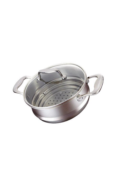 Cuisine::pro ® Iconix® Stockpot With Lid 7.6qt In Silver