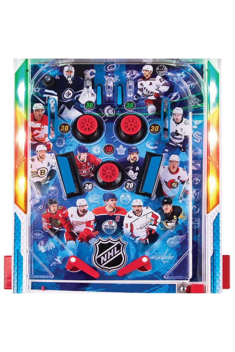 Nhl Arcade Pinball Light & Sound Tabletop Sports Game, Alternate, color, Multicolored