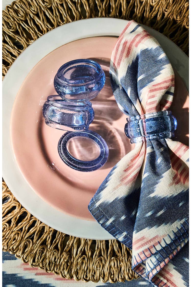 Provence Set of 4 Napkin Rings, Alternate, color, CHAMBRAY