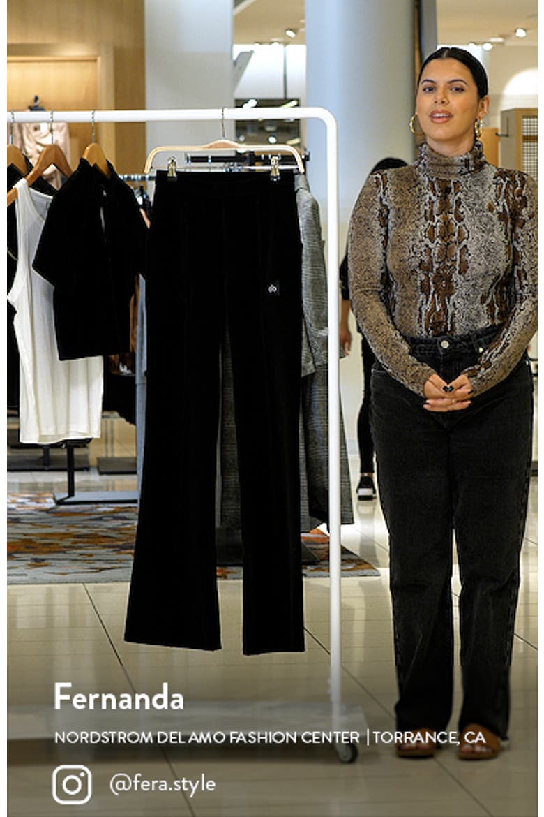 Winter Break High Waist Flare Microcorduroy Pants video