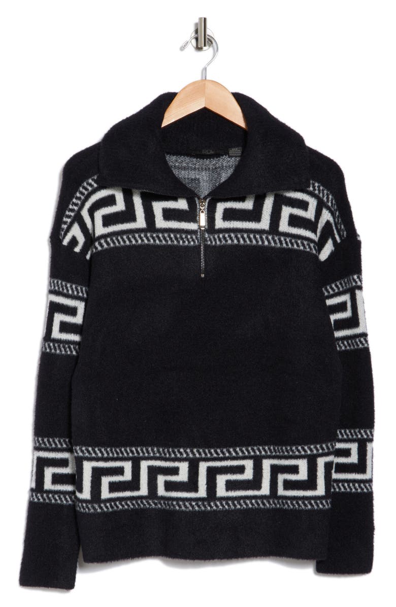 RDI Half Zip Geo Sweater, Alternate, color,
