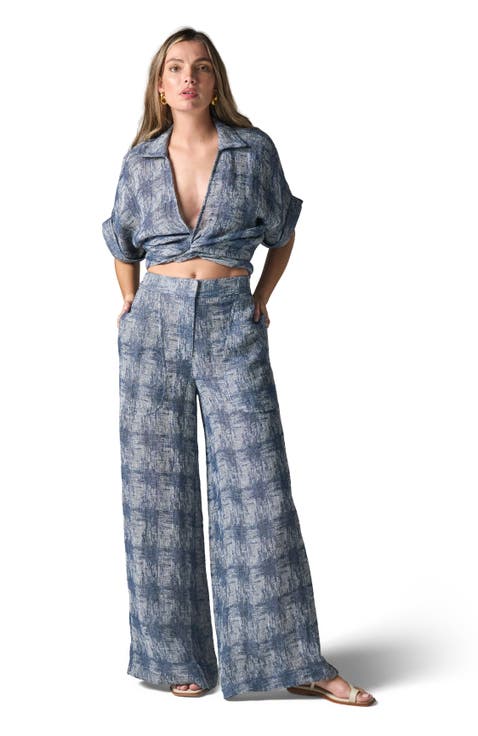 Oslo Pant 2.0 in Seaside Gauze